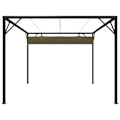 Miniatyrbild 4 av 8: vidaXL Paviljong med infällbart tak 3x3 m taupe 180 g/m² Taupe