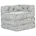 Miniatyrbild 7 av 9: vidaXL 287700  Modular Pouffe Light Grey Fabric grå
