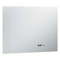 Miniatyrbild 4 av 7: vidaXL Badrumsspegel LED med touch-sensor och tidsdisplay 80x60 cm Silver