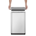 Miniatyrbild 7 av 9: EKO Soptunna Mirage X med sensor 80 L matt silver Silver