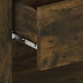 Miniatyrbild 6 av 7: vidaXL Väggmonterat sängbord rökfärgad ek Brun