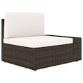 Miniatyrbild 3 av 10: vidaXL Modulsoffa 2-sits konstrotting brun Brun