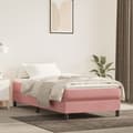 vidaXL Sängram rosa 80x200 cm sammet Rosa