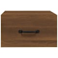 Miniatyrbild 5 av 10: vidaXL Väggmonterade sängbord 2 st brun ek 35x35x20 cm Brun