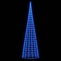 Miniatyrbild 3 av 10: vidaXL LED julgran på flaggstång 3000 LEDs blå 800 cm Blå