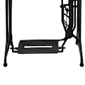 Miniatyrbild 4 av 5: vidaXL Avlastningsbord med symaskinsunderrede 110x40x75 cm Brun