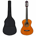 Miniatyrbild 10 av 10: vidaXL Gitarr för barn 8 delar klassisk 1/2 34" Brun
