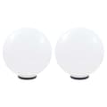 vidaXL Globlampor 2 st LED sfäriska 50 cm PMMA Vit