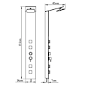 Miniatyrbild 8 av 8: vidaXL Duschpanelsystem glas brun