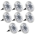Miniatyrbild 1 av 6: vidaXL Marklampor soldrivna 8 st LED vit Vit
