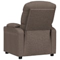 Miniatyrbild 6 av 10: vidaXL Elektrisk reclinerfåtölj taupe tyg Taupe
