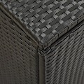 Miniatyrbild 8 av 9: vidaXL Dynbox konstrotting 200x50x60 cm svart Svart