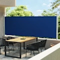 Miniatyrbild 1 av 9: vidaXL Infällbar sidomarkis 600x160 cm blå Blå