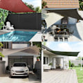 Miniatyrbild 2 av 6: vidaXL Solsegel 160 g/m² taupe 4x5x6,8 m HDPE Taupe