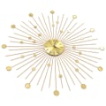 Miniatyrbild 6 av 7: vidaXL Väggklocka metall 70 cm guld Guld
