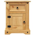 Miniatyrbild 4 av 10: vidaXL Nattduksbord mexikansk Coronastil furu 53x39x67 cm Brun