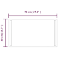 Miniatyrbild 4 av 5: vidaXL Badrumsspegel LED 70x40 cm Transparent