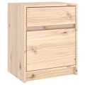 Miniatyrbild 7 av 10: vidaXL Sängbord 2 st 40x31x50 cm massiv furu Brun
