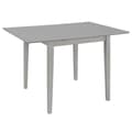 vidaXL Utdragbart matbord (80-120)x80x74 cm grå MDF grå