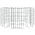 vidaXL Gabion för eldstad Ø 100 cm galvaniserat järn Silver
