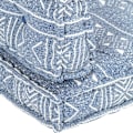 Miniatyrbild 3 av 9: vidaXL Dyna till pallsoffa indigo tyg lappmönster Blå