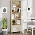 Miniatyrbild 9 av 9: vidaXL Högskåp HAMAR honungsbrun 60x35x180 cm massiv furu Brun