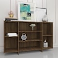 Miniatyrbild 4 av 8: vidaXL Byrå brun ek 120x30x75 cm konstruerat trä Brun