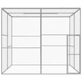 vidaXL Kattbur 3x3x2,5 m galvaniserat stål Silver