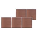 vidaXL Staketpanel WPC 872x186 cm brun Brun