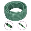 vidaXL Trädgårdsslang med kopplingar grön 0,5" 10 m PVC Grön