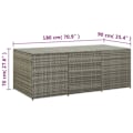Miniatyrbild 8 av 8: vidaXL Dynbox konstrotting 180x90x70 cm grå grå