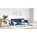 vidaXL Vardagsrumsoffa Blå 250 x 77 x 76 cm Polyester Blå