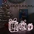 Miniatyrbild 1 av 9: vidaXL Juldekoration julklappar med 180 LED inomhus/utomhus Vit