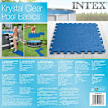 Miniatyrbild 5 av 5: INTEX Bestway Skydd för poolgolv 8 st 50x50 blå Blå