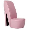 Miniatyrbild 1 av 7: vidaXL Stol klacksko rosa konstläder Rosa