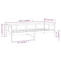Miniatyrbild 10 av 10: vidaXL Dagbädd honungsbrun 80x200 cm massiv furu Brun