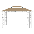 Miniatyrbild 2 av 6: vidaXL Paviljong 4x3x2,7 m taupe 160 g/m² Taupe