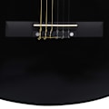 Miniatyrbild 6 av 7: vidaXL Gitarr för nybörjare klassisk svart 4/4 39" amerikansk lind Svart