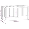 Miniatyrbild 10 av 10: vidaXL Dynbox svart 115x49x60 cm massiv furu Vit
