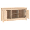 Miniatyrbild 3 av 9: vidaXL Tv-bänk 103x36,5x52 cm massiv furu Brun