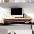 Miniatyrbild 1 av 8: vidaXL Skärmställ grå 100x27x15 cm massiv furu Brun