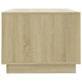 Miniatyrbild 6 av 7: vidaXL Soffbord sonoma-ek 102x55x43 cm konstruerat trä Brun