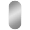 vidaXL Väggspegel silver 90x40 cm oval Silver