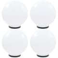 vidaXL Globlampor 4 st LED sfäriska 40 cm PMMA Vit