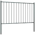 Miniatyrbild 2 av 4: vidaXL Staketpanel med stolpar pulverlackerat stål 1,7x1,25 m antracit Antracit