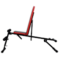 Miniatyrbild 6 av 7: vidaXL Justerbar Sit-up-bänk Svart