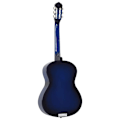 Miniatyrbild 5 av 7: vidaXL Klassisk gitarr för nybörjare blå 4/4 39" amerikansk lind Blå