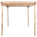 vidaXL Pergola bambu 170x170x220 cm Brun
