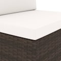 Miniatyrbild 7 av 10: vidaXL Modulsoffa 2-sits konstrotting brun Brun