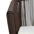 Miniatyrbild 8 av 10: vidaXL Bistrogrupp 3 delar med dynor PE-rotting brun Brun
